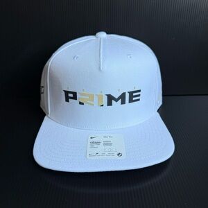 NWT Nike Coach Prime Pro Flatbill Adjustable White Hat OSFM Colorado Buffaloes